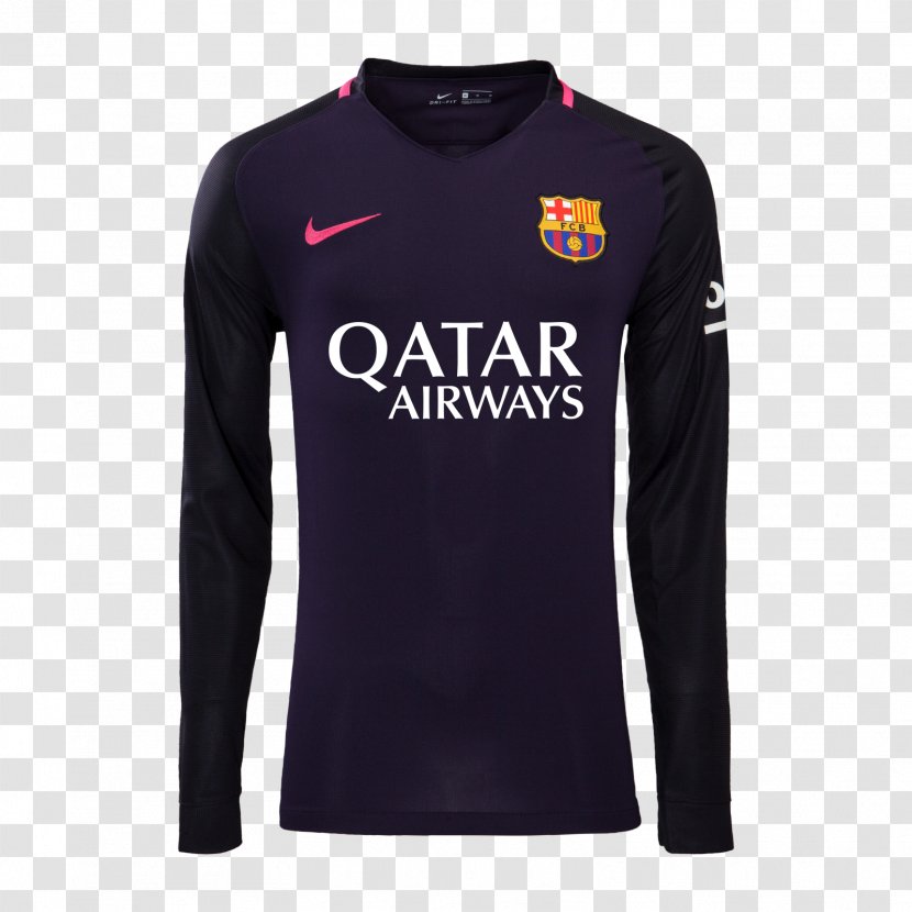 T-shirt Jersey FC Barcelona Sleeve Historia Del Uniforme Fútbol Club - Sportswear Transparent PNG