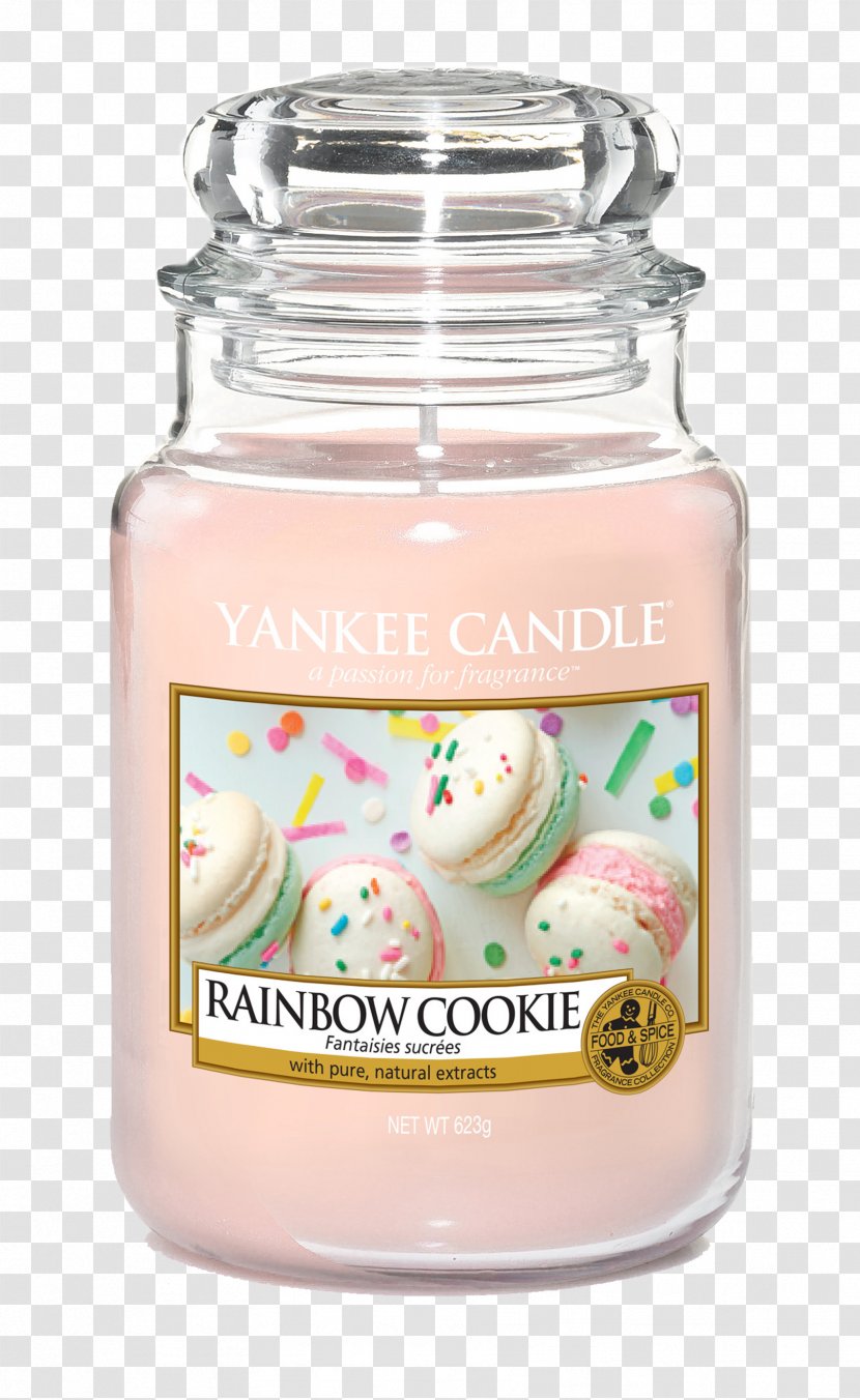 White Chocolate Rainbow Cookie Yankee Candle - Jar Transparent PNG