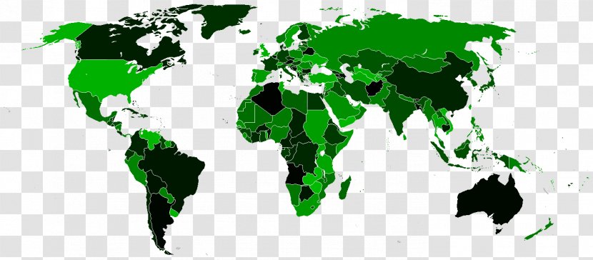 World Map Globe Cartography - Green Transparent PNG