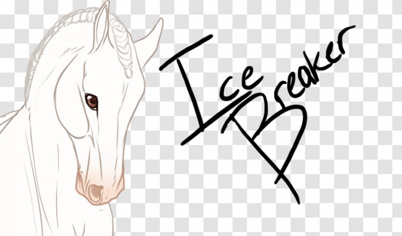 Horse Line Art Cartoon Clip - Frame - Ice Breaker Transparent PNG