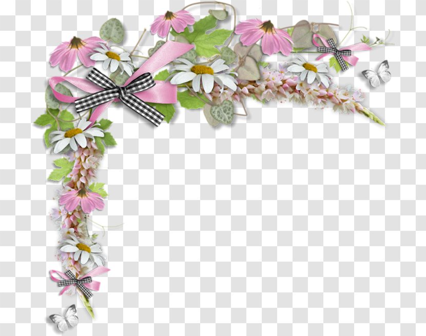 Borders And Frames Flower Clip Art - Flowering Plant Transparent PNG