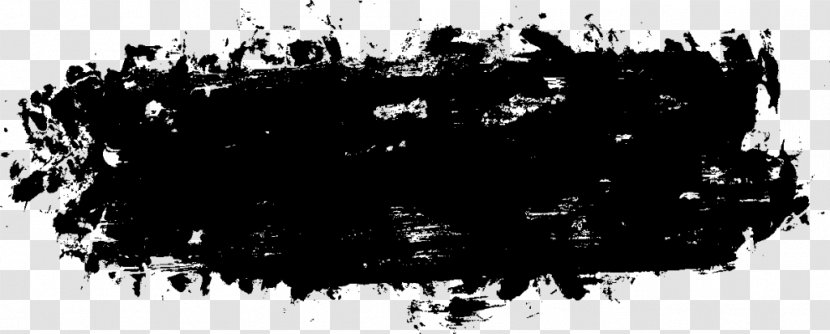 Grunge Brush Clip Art - Black - Monochrome Photography Transparent PNG