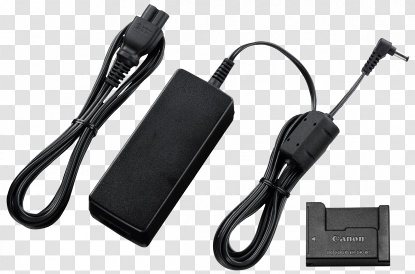 Battery Charger Canon ACK-DC80 5667B003 Adapter PowerShot - Computer Accessory - Laptop Power Transparent PNG
