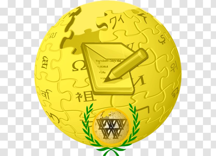 Wikipedia Logo German Wikimedia Foundation - English - Medal Transparent PNG