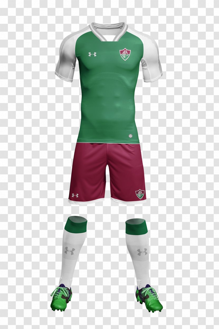 Fluminense FC T-shirt Uniform 2014 FIFA World Cup Under Armour - Green Transparent PNG