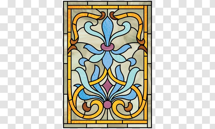 Stained Glass Art Nouveau En Belgique - Symmetry - Design Transparent PNG