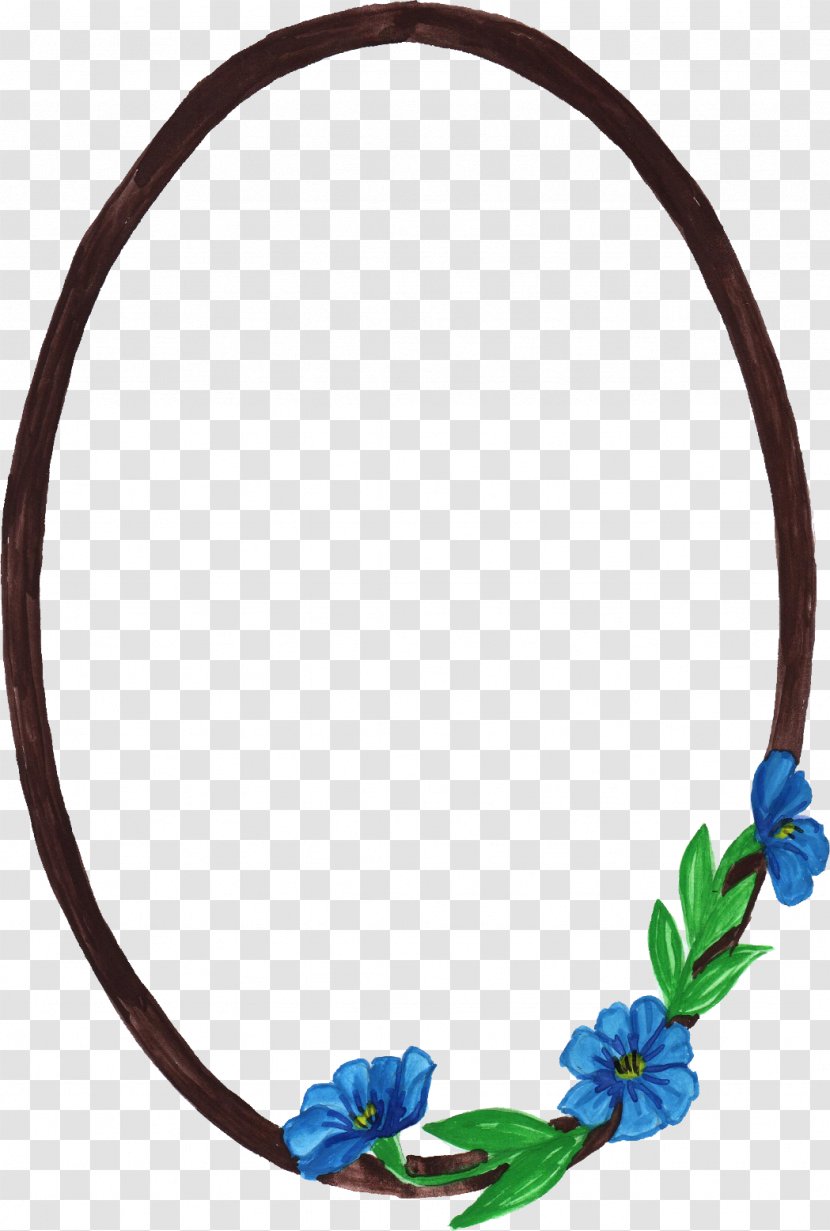 Flower Oval Watercolor Painting Picture Frames - Jewellery - Flowers Transparent PNG