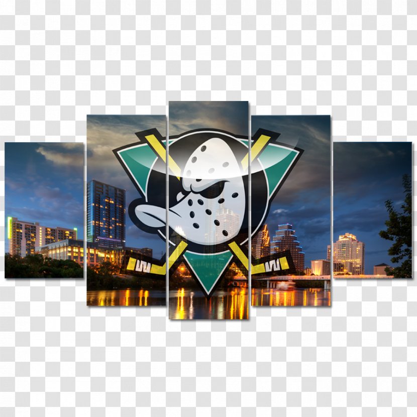 Anaheim Ducks National Hockey League Ice Belt Buckles - Team - Watercolor Duck Transparent PNG