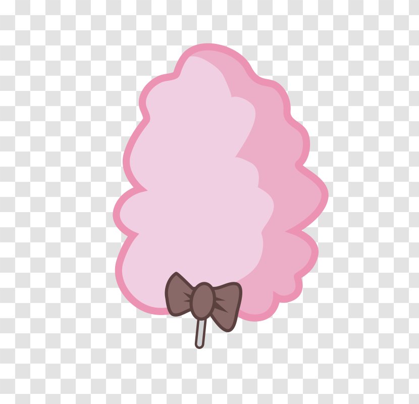 Cotton Candy Clip Art Image Pink - Petal Transparent PNG