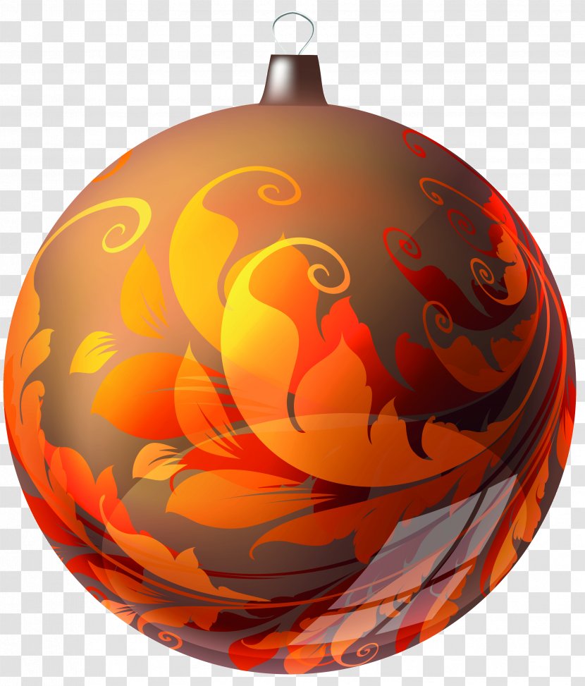 Christmas Ornament Pumpkin Sphere Transparent PNG