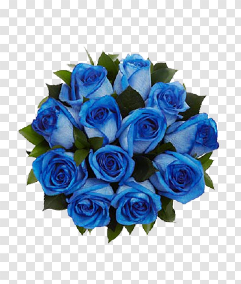 Blue Rose Flower Bouquet Cut Flowers - Plant Transparent PNG