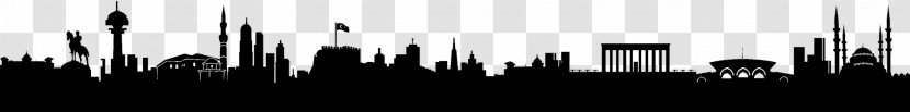 Istanbul Skyline Silhouette Drawing - Monochrome Photography Transparent PNG