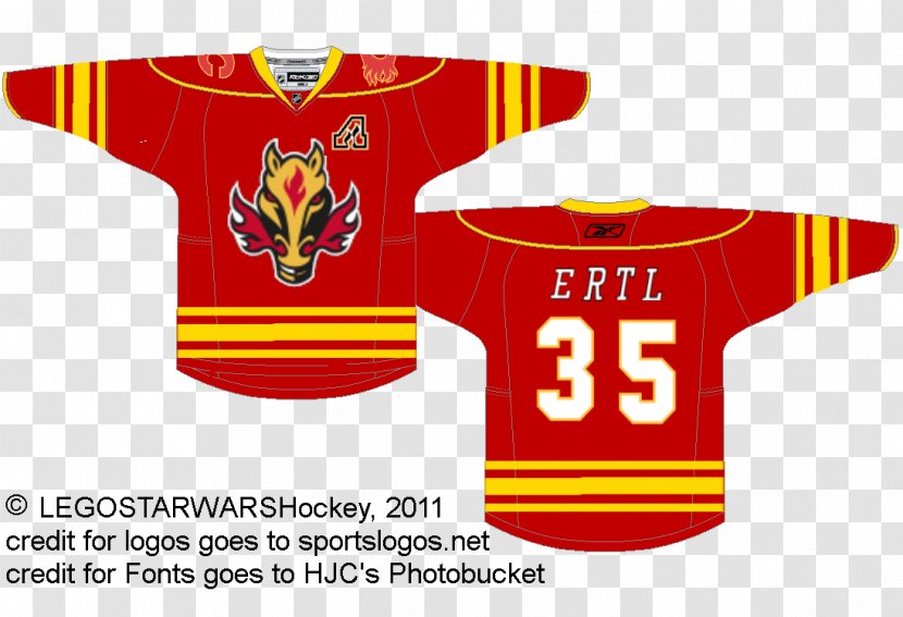 Sports Fan Jersey Calgary Flames Logo T-shirt Uniform - Brand Transparent PNG