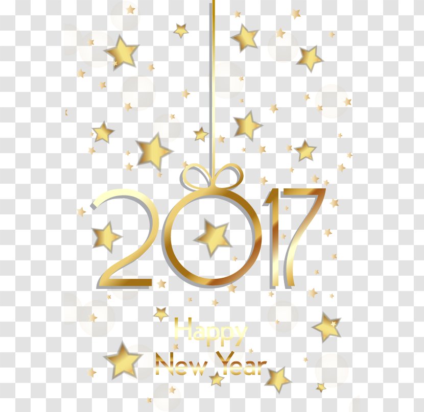 New Year Computer File - Poster - Happy Vector Star Transparent PNG