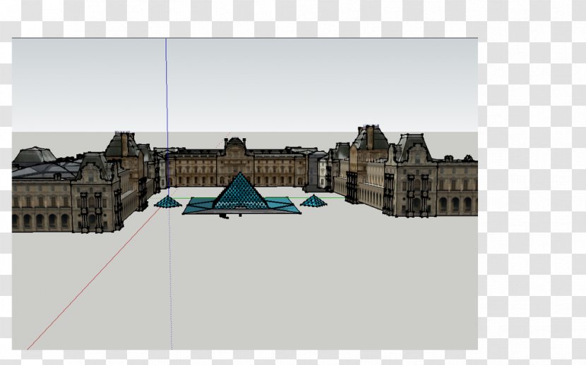 Musée Du Louvre Pyramid SketchUp 3D Computer Graphics - Google - The Transparent PNG