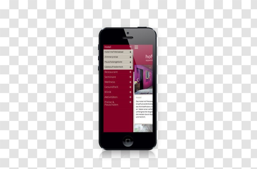 Feature Phone Smartphone Hotel Hof Weissbad Responsive Web Design - Project Transparent PNG