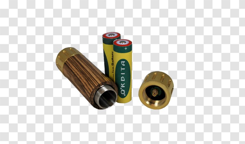 01504 Cylinder Product - Brass - Flashlight And Batteries Transparent PNG
