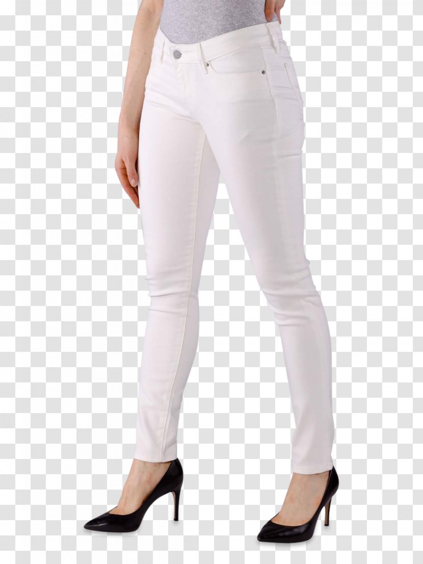 Jeans Denim Leggings - White - Woman Wash G Transparent PNG