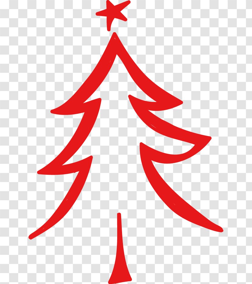 Drawing Christmas Tree - Conifer Transparent PNG