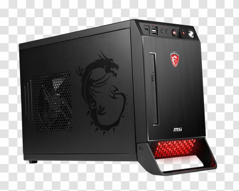 Desktop Computers MSI Nightblade X2B-248EU Gaming PC Intel Core - Computer Case Transparent PNG