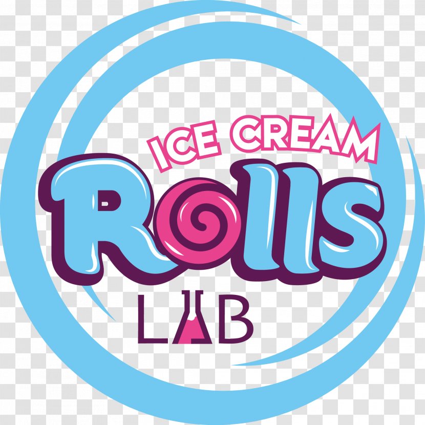 Ice Cream Rolls Lab Fried Logo Brand - Parlor Transparent PNG