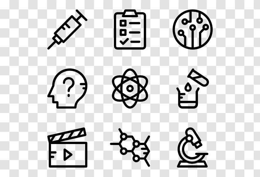 Icon Design Clip Art - White - Science And Technology Transparent PNG