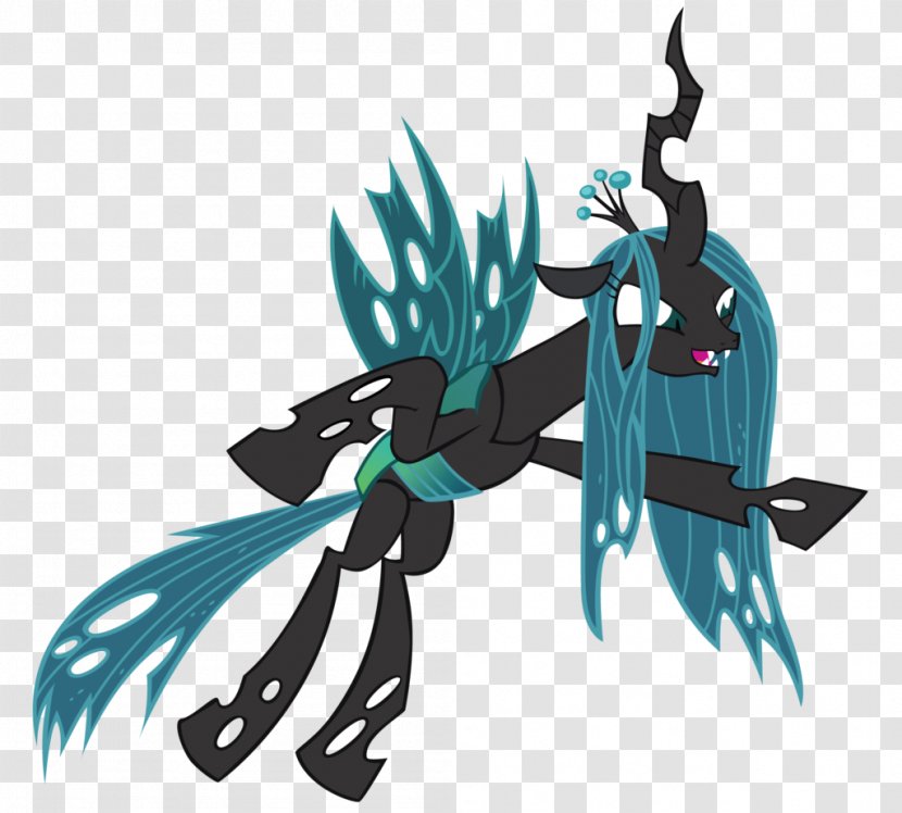 DeviantArt Pony Queen Chrysalis - Cartoon - Petals Fluttered In Front Transparent PNG