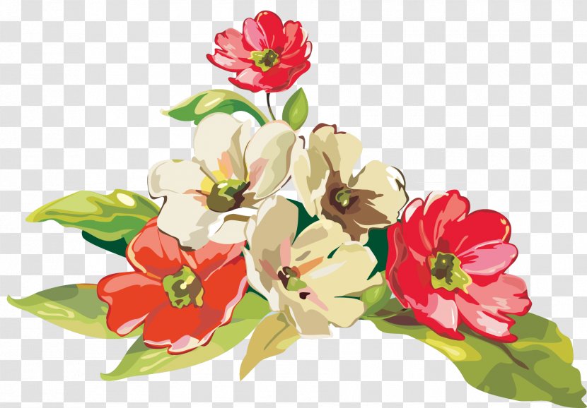 Floral Design Cut Flowers Oil Painting - Flower Transparent PNG