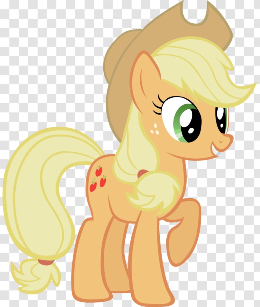 Applejack Pony Princess Luna Equestria Horse - Cat Like Mammal Transparent PNG