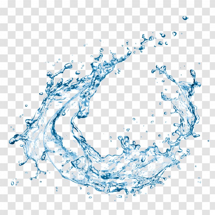Water Splash Drop - Blue Background Image,Skin Spray Droplets Transparent PNG
