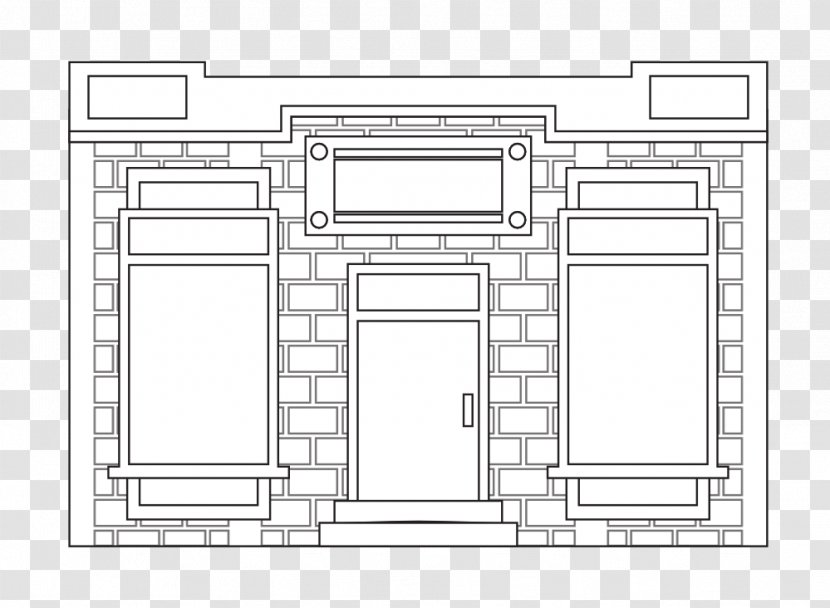 Drawing Line Art Clip - Structure - Old Store Transparent PNG