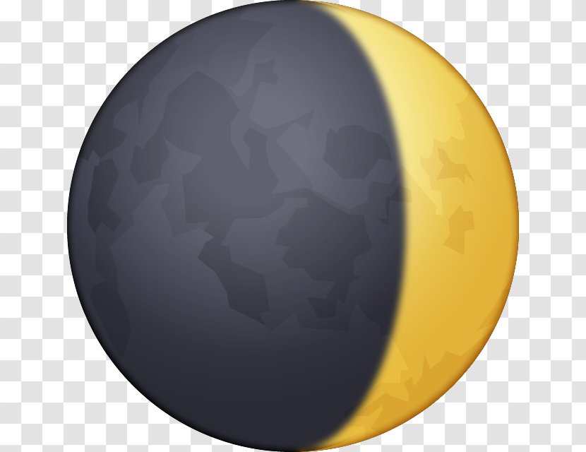 Lunar Phase Moon Emoji Crescent Transparent PNG