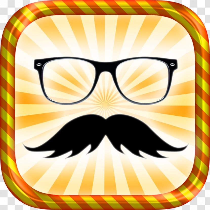 Glasses Goggles Moustache Clip Art - Yellow Transparent PNG