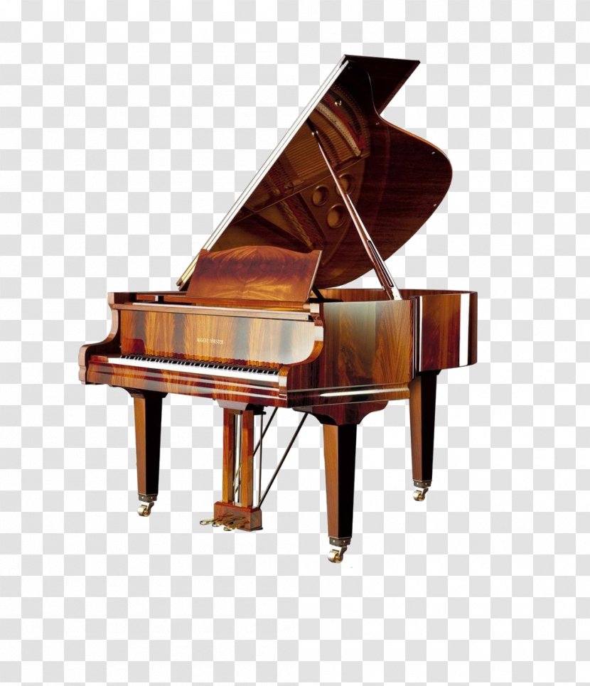 Grand Piano August Fxf6rster Yamaha Corporation Musical Instrument - Cartoon - Vintage Transparent PNG