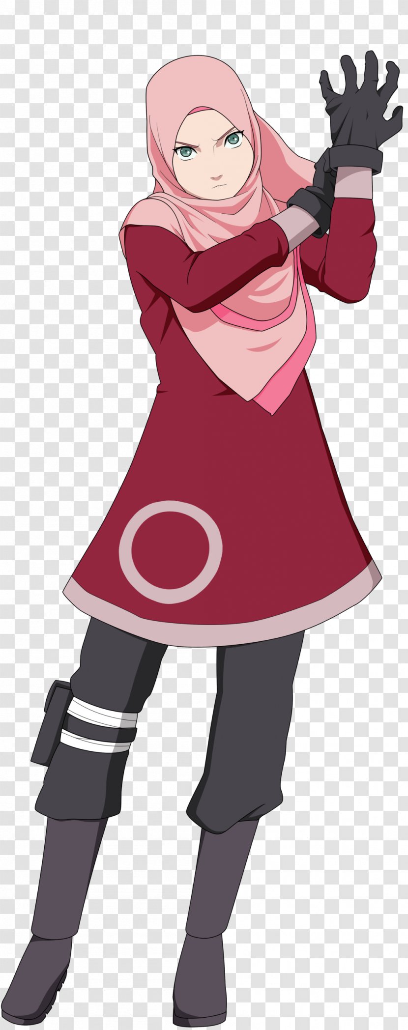 Sakura Haruno Sasuke Uchiha Naruto Uzumaki Sarada - Flower - Hijab Transparent PNG