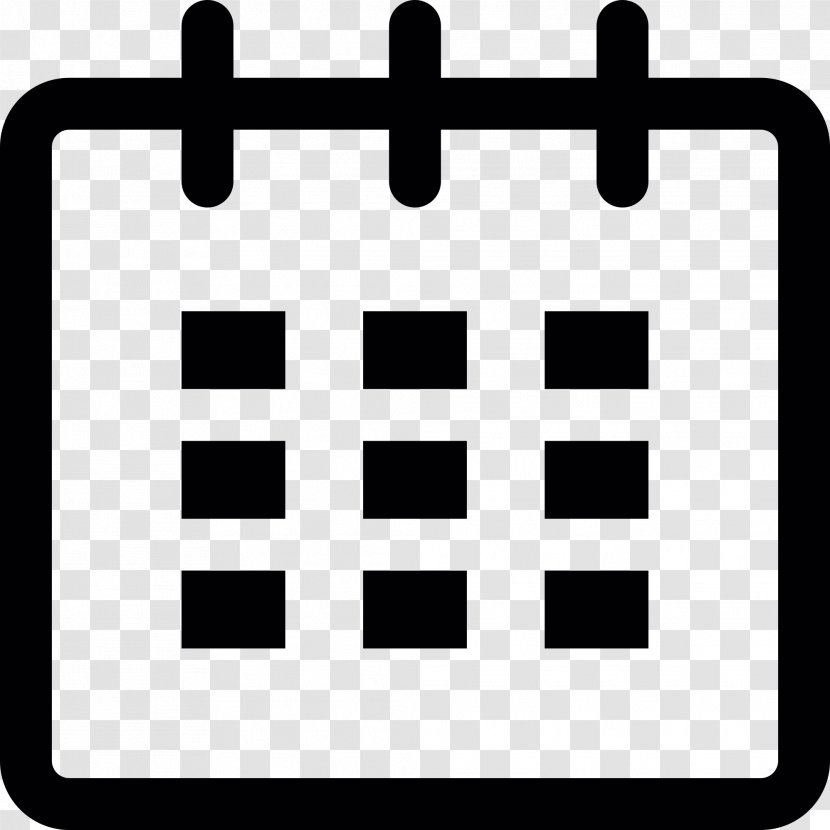 Calendar Date - Black And White - File Transparent PNG