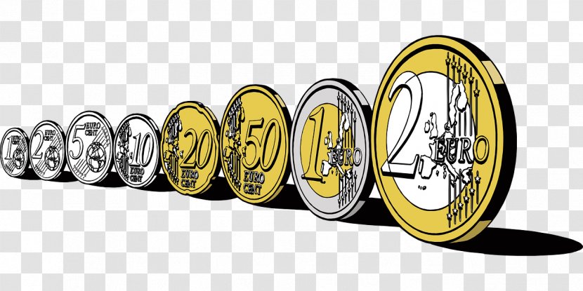 Euro Sign Coins Clip Art - Money - Gold Transparent PNG