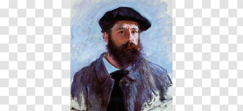 Claude Monet Self-Portrait With A Beret Painting - Facial Hair Transparent PNG