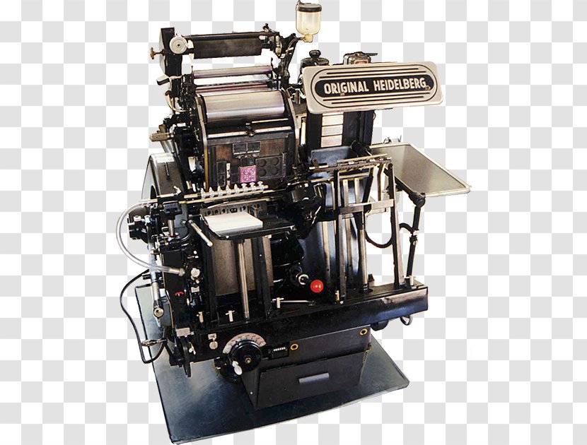 Heidelberger Druckmaschinen Platen Printing Press Letterpress - Foil Stamping Transparent PNG