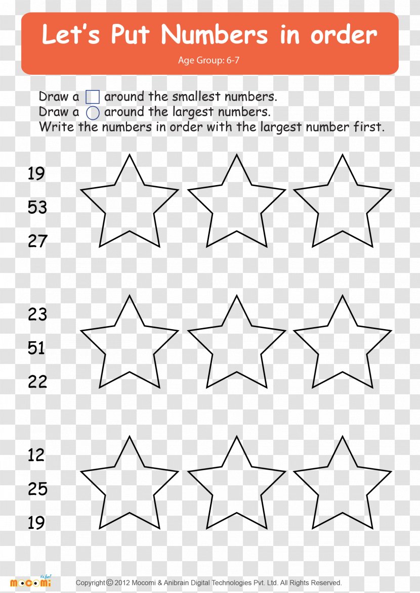 Pre-school Worksheet Child Kindergarten Teacher - School - Sequence Of Numbers Transparent PNG