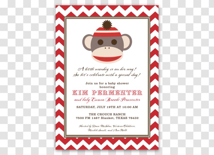 Mammal Character Fiction Party Font - Sock Monkey Transparent PNG