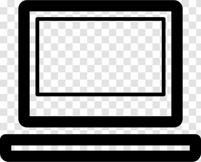 Computer - Logo - Black And White Transparent PNG