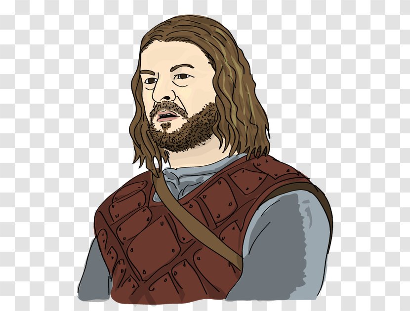 Moustache Beard Cartoon Human Behavior - Ned Stark Transparent PNG