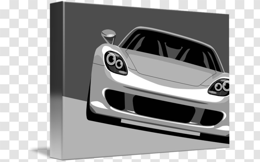 Porsche Carrera GT Bumper Sports Car - Vehicle Registration Plate Transparent PNG