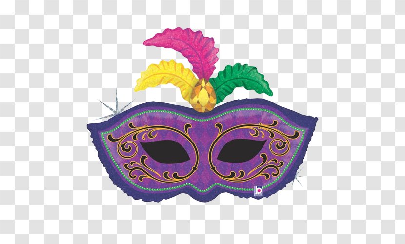 Mardi Gras Balloon Mask Party Masquerade Ball Transparent PNG