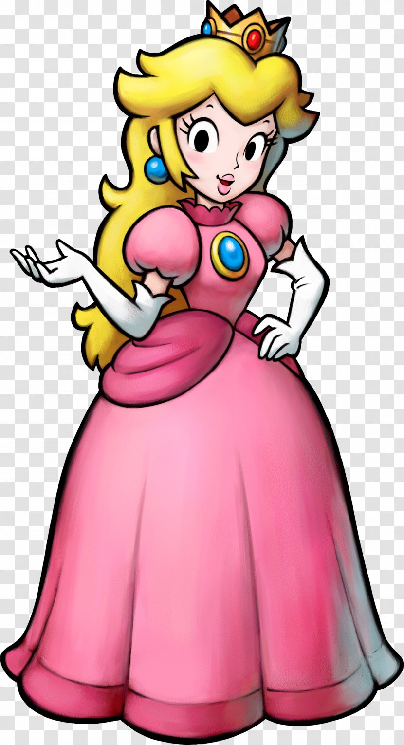 Super Princess Peach Mario Bros. - Watercolor - Pitbull Transparent PNG