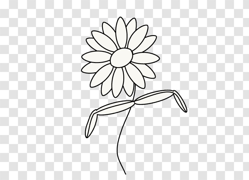 Floral Design Drawing Common Daisy Sketch - Plant Transparent PNG