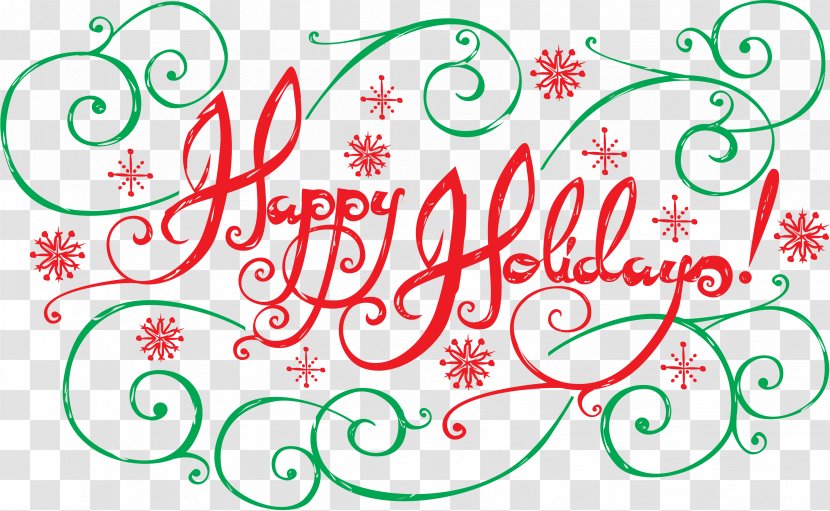 Desktop Wallpaper Christmas Holiday Clip Art - Text - Happy New Year Transparent PNG