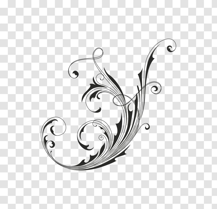 Floral Design - Body Jewelry - Vintage Logo Transparent PNG