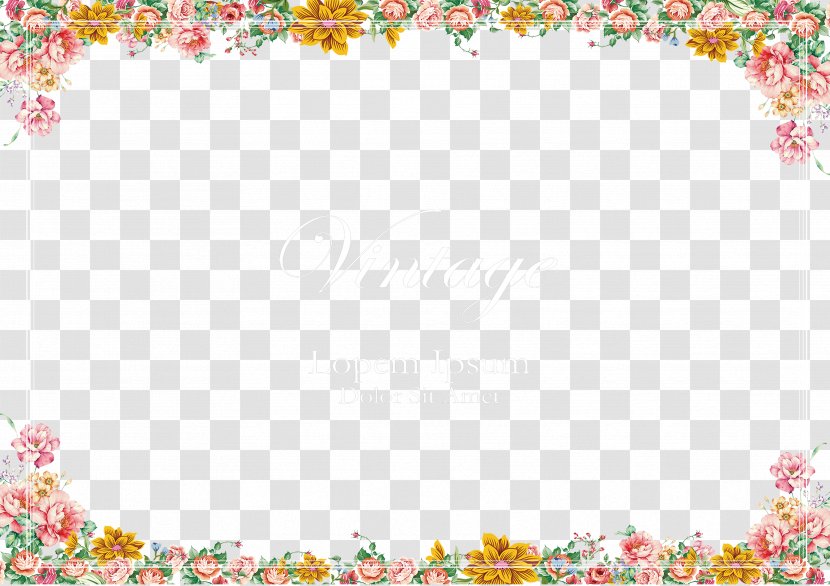 Camera Film Frame Picture - Small Fresh Lace Transparent PNG